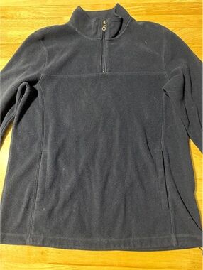 Croft & Barrow Men’s Small Navy Blue Quarter Zip Fleece Pullover